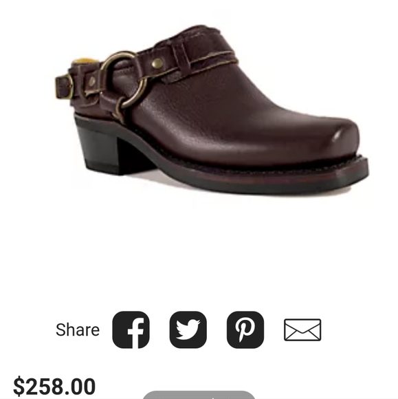 Frye Shoes - Frye Belted Harness mules size 7.5
